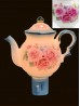 Porcelain Floral Teapot Night Light With Gift Box